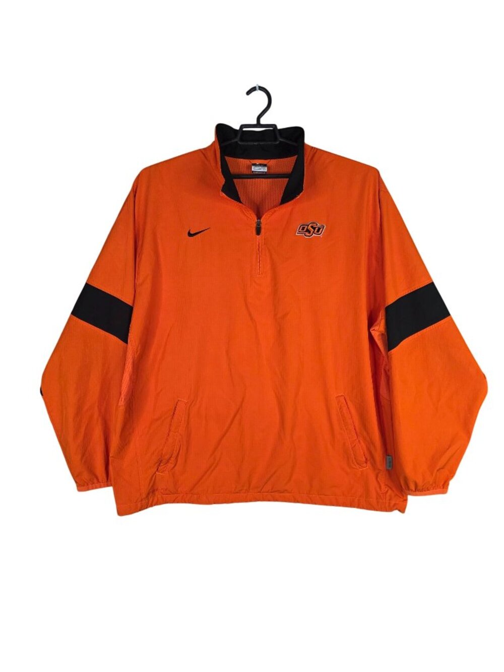 Mens Nike Oklahoma State Orange Storm-FIT 1/4 Zip Jacket Windbreaker Size XXL
